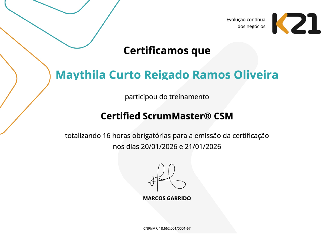 Certificado K21